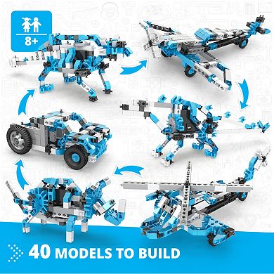 Engino Creative Engineering 40-in-1 Maker Master Motorized Building Set