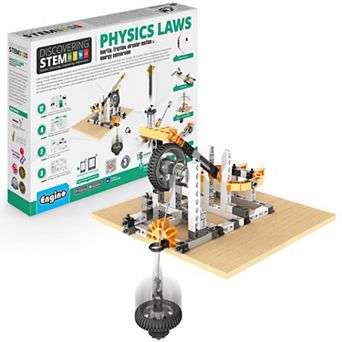 Engino Discovering STEM Physics Laws Building Set 6-Models Inertia Friction Circular Motion