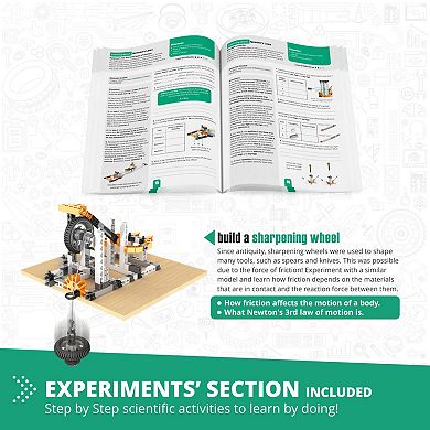 Engino Discovering STEM Physics Laws Building Set 6-Models Inertia Friction Circular Motion