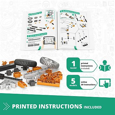 Engino Discovering STEM Physics Laws Building Set 6-Models Inertia Friction Circular Motion