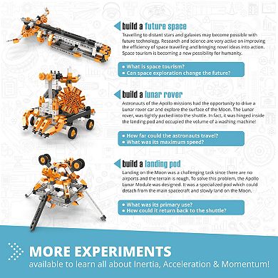 Engino Discovering STEM Astronomy 6-Themed Models Brick Building Set
