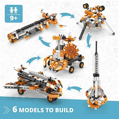 Engino Discovering STEM Astronomy 6-Themed Models Brick Building Set