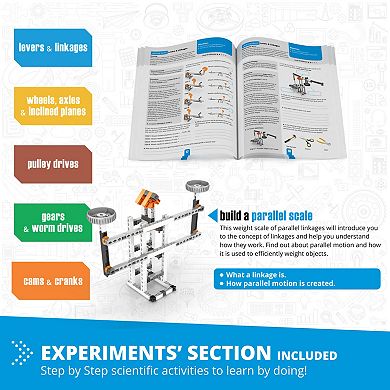 Engino Discovering STEM Simple Machines 60-Model Brick Building Set