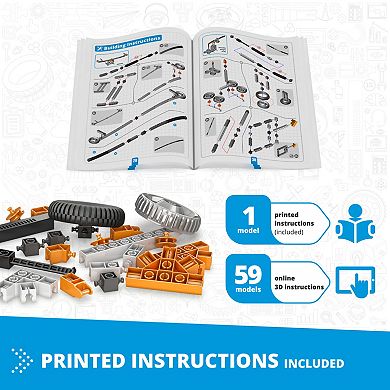Engino Discovering STEM Simple Machines 60-Model Brick Building Set