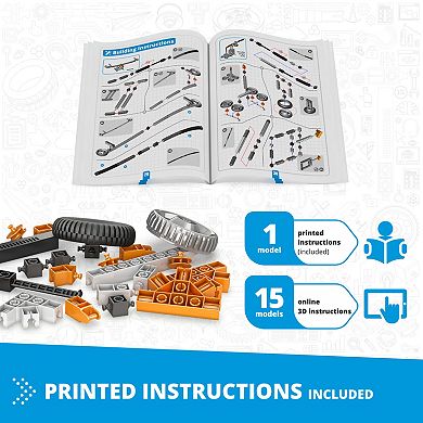 Engino Discovering STEM Mechanics Levers & Linkages 16-Model Toy Machine Building Set