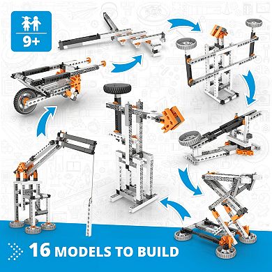 Engino Discovering STEM Mechanics Levers & Linkages 16-Model Toy Machine Building Set