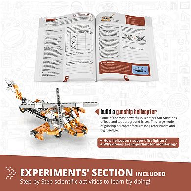 Engino Discovering STEM 10-Model Aircraft Building Set Educational Toy