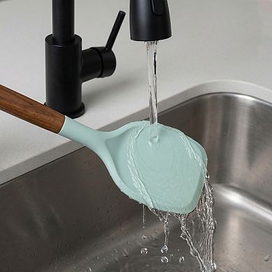 13.4"x3.1"x0.8" 2-Piece Silicone Spatula Set, Heat-Resistant Non-Stick Cooking Tools
