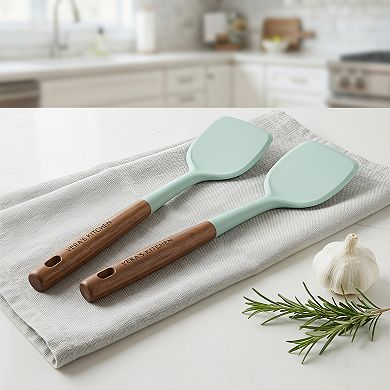 13.4"x3.1"x0.8" 2-Piece Silicone Spatula Set, Heat-Resistant Non-Stick Cooking Tools