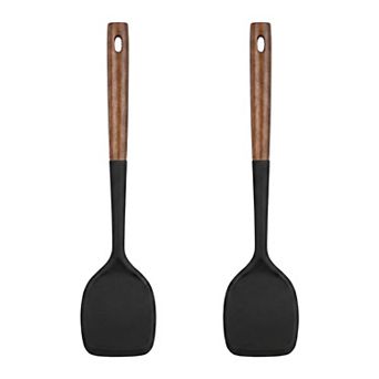 13.4"x3.1"x0.8" 2 pc Silicone Spatula Set, Heat-Resistant Non-Stick Cooking Tools