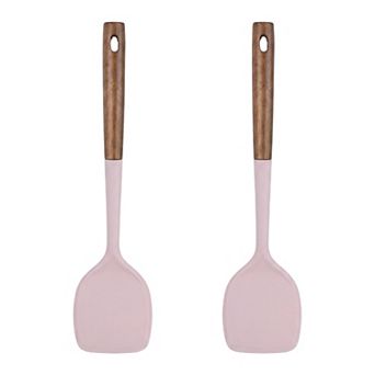 13.4"x3.1"x0.8" 2 pc Silicone Spatula Set, Heat-Resistant Non-Stick Cooking Tools