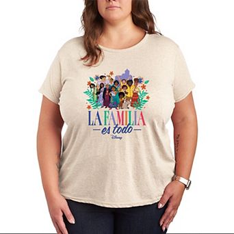 Pus Size Disney's Encanto Madrigal Family "La Familia Es Todo" Graphic Tee