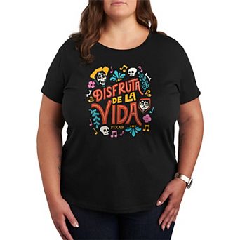 Plus Size Disney / Pixar's Coco "Disfruta de la Vida" Graphic Tee