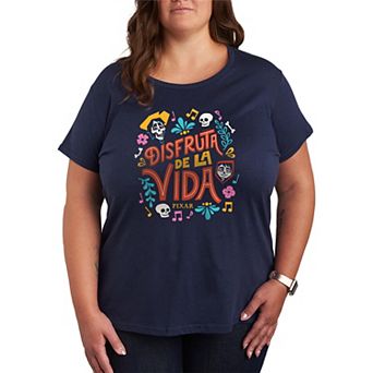 Plus Size Disney / Pixar's Coco "Disfruta de la Vida" Graphic Tee