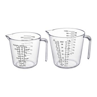 600ml/1000ml Measuring Cup, 2 PcsMaterial Measuring Cup for Measuring Oil, Water, Milk