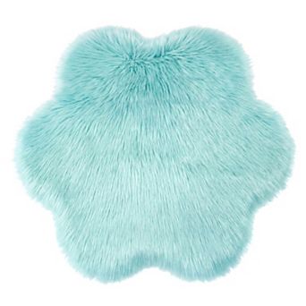 24"x24" Square Soft Shaggy Area Rug, Ultra Fluffy Bedroom Rugs, Non-Slip Fuzzy Furry Carpet
