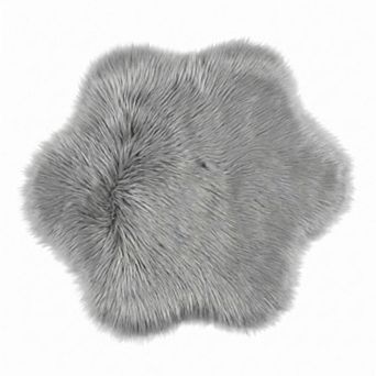 24"x24" Square Soft Shaggy Area Rug, Ultra Fluffy Bedroom Rugs, Non-Slip Fuzzy Furry Carpet