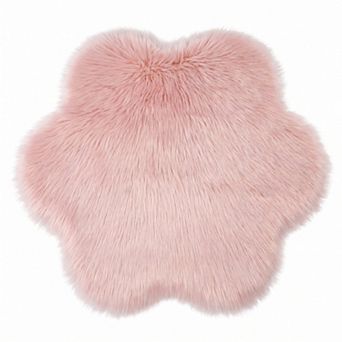 24"x24" Square Soft Shaggy Area Rug, Ultra Fluffy Bedroom Rugs, Non-Slip Fuzzy Furry Carpet