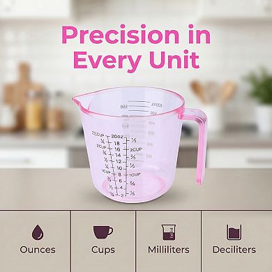 600ml Measuring Cup, PS Material Measuring Cup for Measuring Oil, Water, Milk