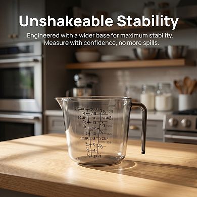600ml Measuring Cup, PS Material Measuring Cup for Measuring Oil, Water, Milk