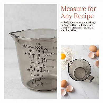 600ml Measuring Cup, PS Material Measuring Cup for Measuring Oil, Water, Milk