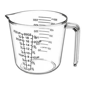 600ml Measuring Cup, PS Material Measuring Cup for Measuring Oil, Water, Milk