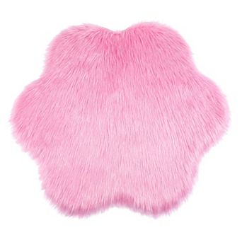 Square Soft Shaggy Area Rug, Ultra Fluffy Bedroom Rugs Non-Slip Fuzzy Furry Carpet 20"x20"