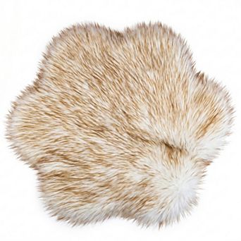 Square Soft Shaggy Area Rug, Ultra Fluffy Bedroom Rugs Non-Slip Fuzzy Furry Carpet 20"x20"