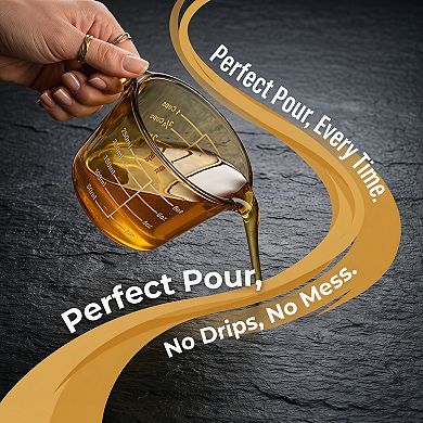 250ml Measuring Cup, Glass Liquid Measuring Cup for Kitchen Baking and Cooking