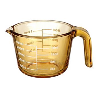 500ml Measuring Cup, Glass Liquid Measuring Cup for Kitchen Baking and Cooking