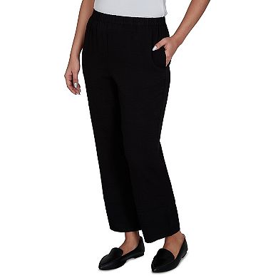Women's Alfred Dunner Travel Advisory Crinkle Texture Ankle Pants