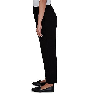 Women's Alfred Dunner Travel Advisory Crinkle Texture Ankle Pants