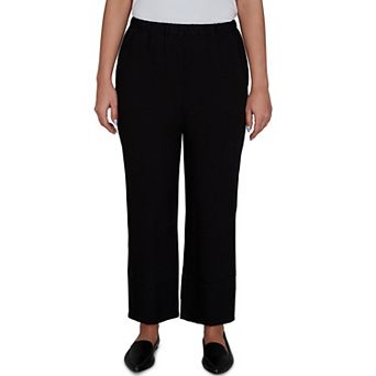 Women's Alfred Dunner Travel Advisory Crinkle Texture Ankle Pants