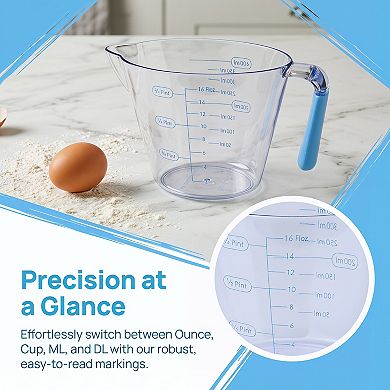 400ml Measuring Cup, 1 Cup PS Material Measuring Cup for Wet Ingredients