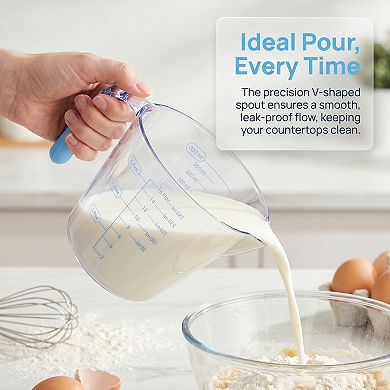 400ml Measuring Cup, 1 Cup PS Material Measuring Cup for Wet Ingredients