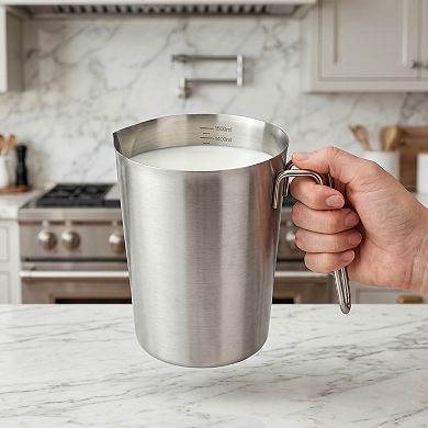 1500ml Measuring Cup, Liquid Stainless Steel Measuring Cup for Kitchen Use, Ideal for Measuring