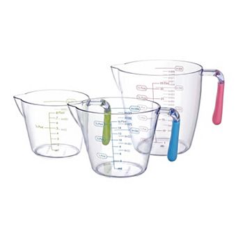 3 pc Measuring Cup, 1 cup PS Material Measuring Cup for Wet Ingredients, Great for Sauces