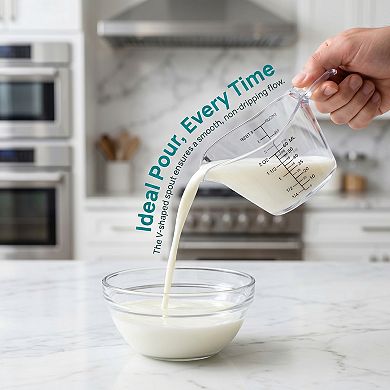 Measuring Cup, PS Material Measuring Cup for Everyday Kitchen Tasks Like Baking or Soup Making 4 Pcs