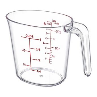 250ml Measuring Cup, Liquid PS Material Measuring Cup for Measuring and Pouring without Spilling