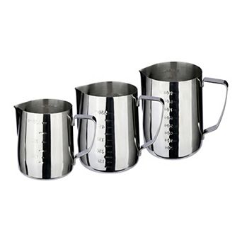 3 pc Measuring Cup, Basic Stainless Steel Measuring Cup for Kitchen Baking, Easy to Clean and Store