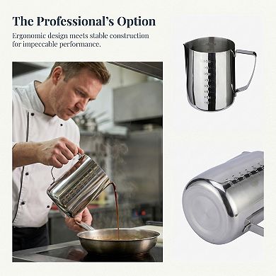 900ml Measuring Cup, Basic Stainless Steel Measuring Cup for Kitchen Baking, Easy to Clean and Store