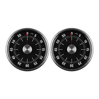 2.4"x1.5" 2-Pack Kitchen Timer, Loud Alarm Digital Timer with Magnetic Backing for Exercise