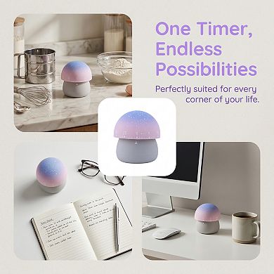 60 Minute Kitchen Timer, Digital Visual Timer for Student and Adults, Clock for Cooking and Meeting