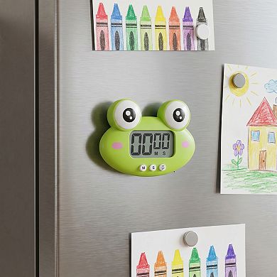 4.5"x3.2" Digital Kitchen Timer, Loud Alarm Clock with Magnetic Backing and Stand, Ideal for Cooking