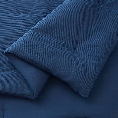 Intelligent Design Walter Color Block Corduroy Comforter Set