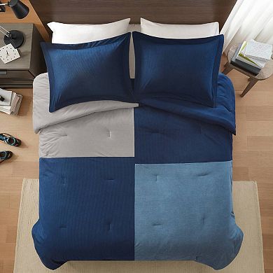 Intelligent Design Walter Color Block Corduroy Comforter Set