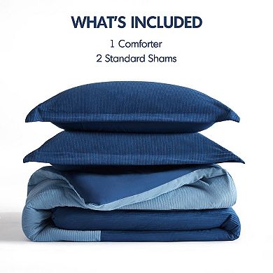 Intelligent Design Walter Color Block Corduroy Comforter Set