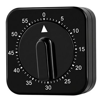 60 Minute Kitchen Timer Digital Visual Timer Loud Alarm Countdown Clock 2.4x2.4x1.4 inch