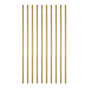 10 pc Reusable Straws, Stainless Steel Straws, Long Drinking Straws for 40 oz Tumbler