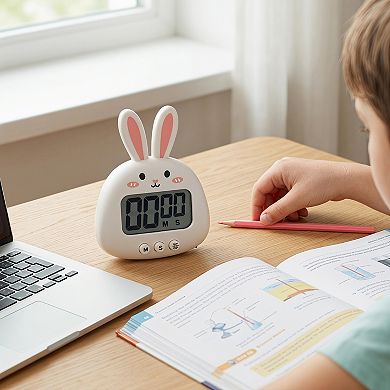 4.3"x3.5" Digital Kitchen Timer, Loud Alarm Clock with Magnetic Backing and Stand, Ideal for Cooking